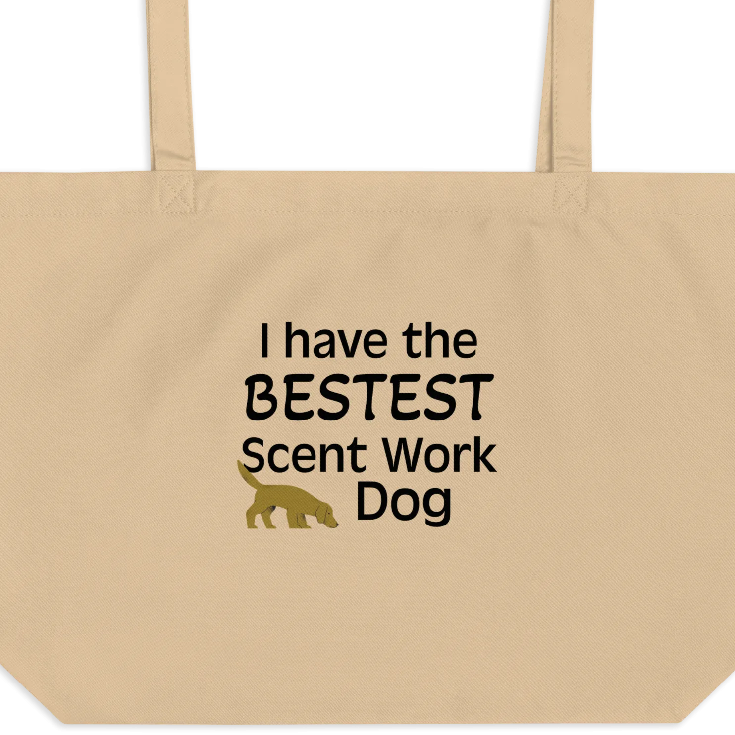 Bestest Scent Work Dog X-Large Tote/ Shopping Bags