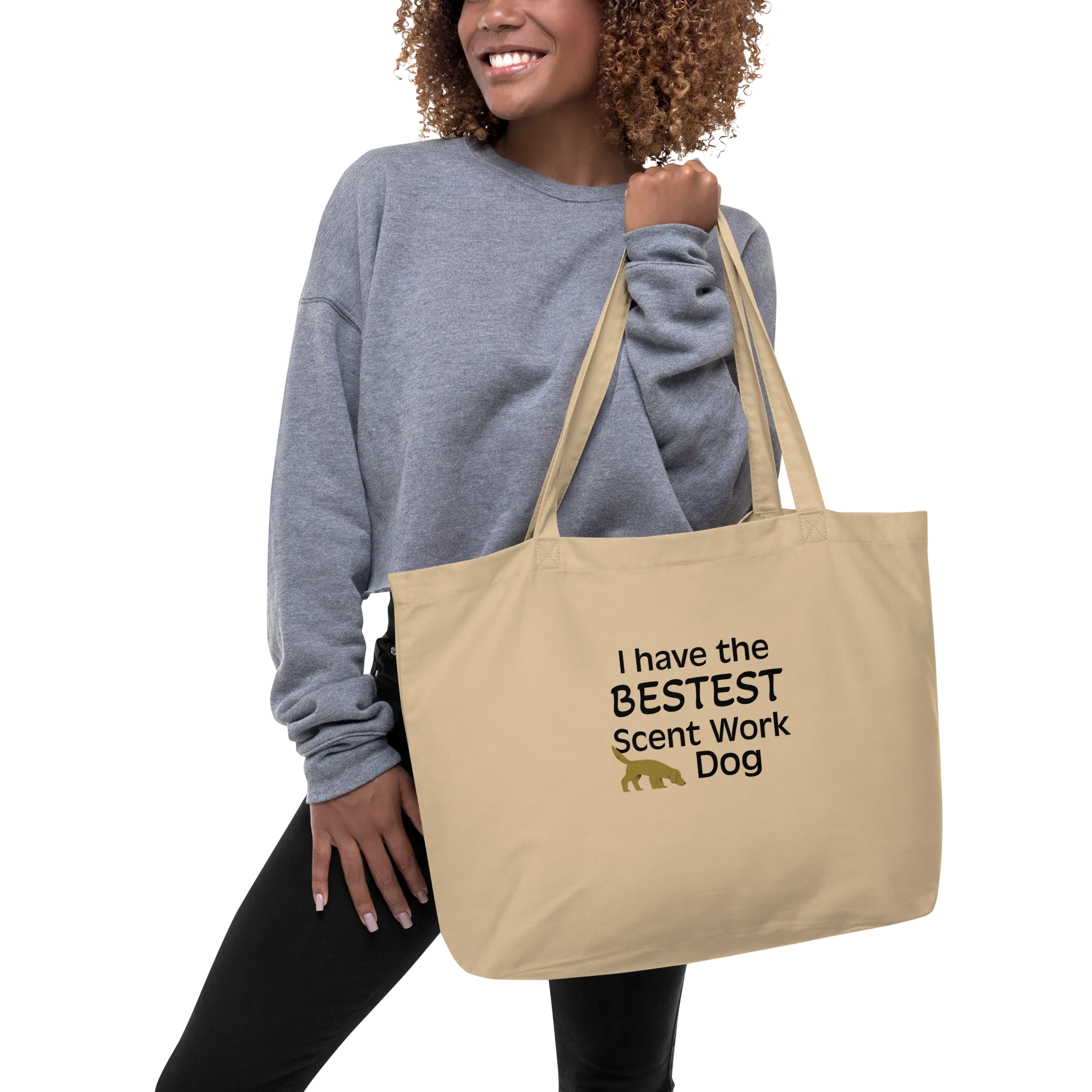 Bestest Scent Work Dog X-Large Tote/ Shopping Bags