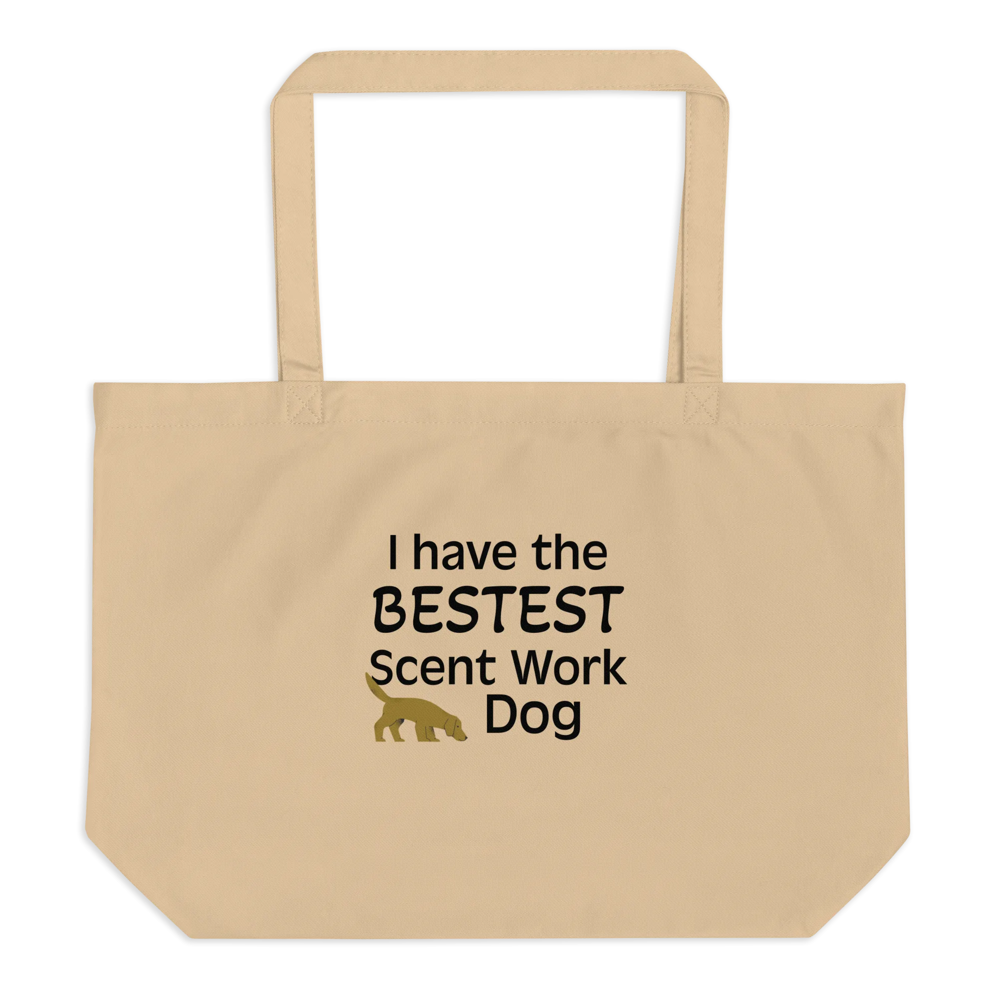 Bestest Scent Work Dog X-Large Tote/ Shopping Bags
