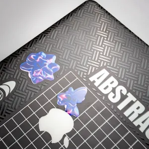 Black Abstract 3D Laptop Skins