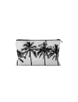 Black and White Palms Pouch, Pencil Pouch, Travel Bag, Back to school Gift,Christmas Gift,Mother's Day Gift, Easter Gift