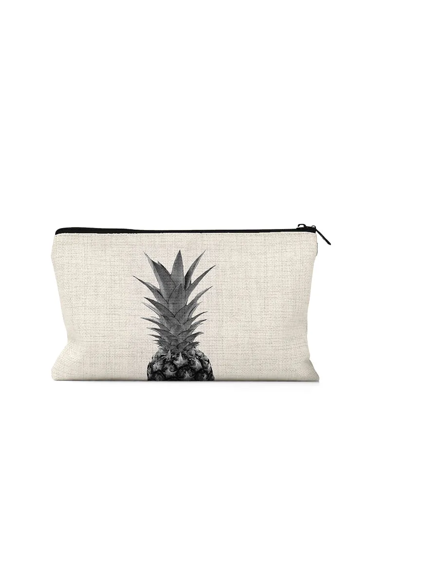 Black and White Pineapple Pouch, College Student Gift, Mother's Day Gift, Christmas Gift