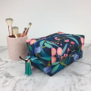 Blossom Bird Large Box Cosmetic Bag.
