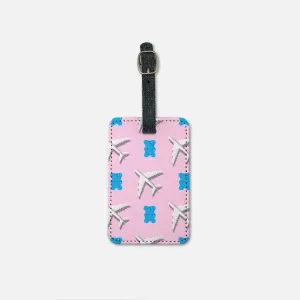 Blue DNA Gummy Luggage Tag w/Buckle