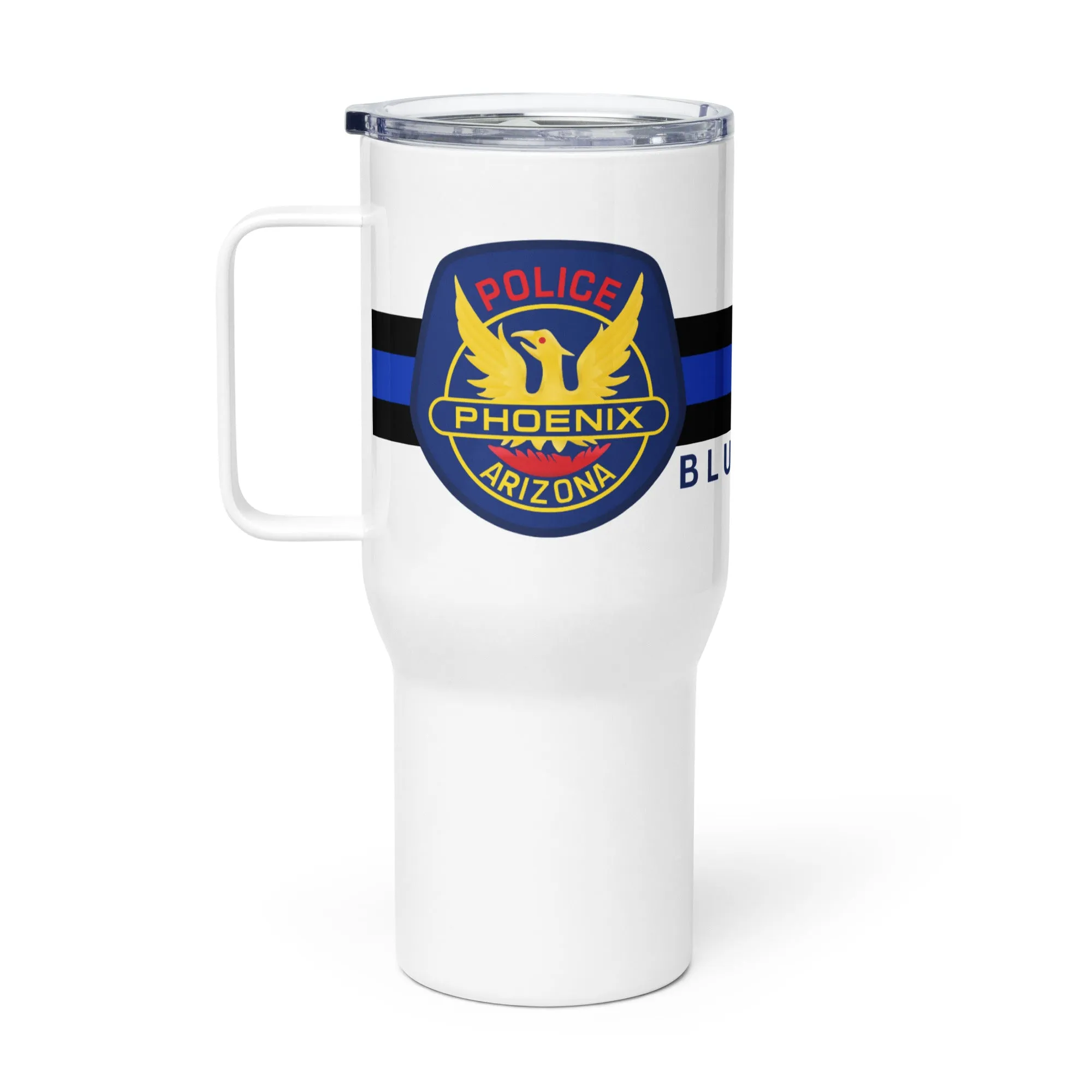 Blue Line Family Travel Mug