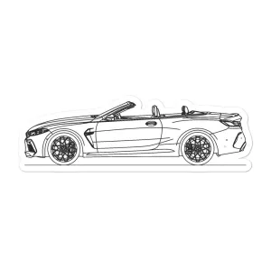 BMW F91 M8 Silhouette Sticker