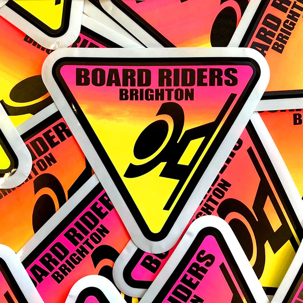 Board Riders Brighton Tri Logo Sticker