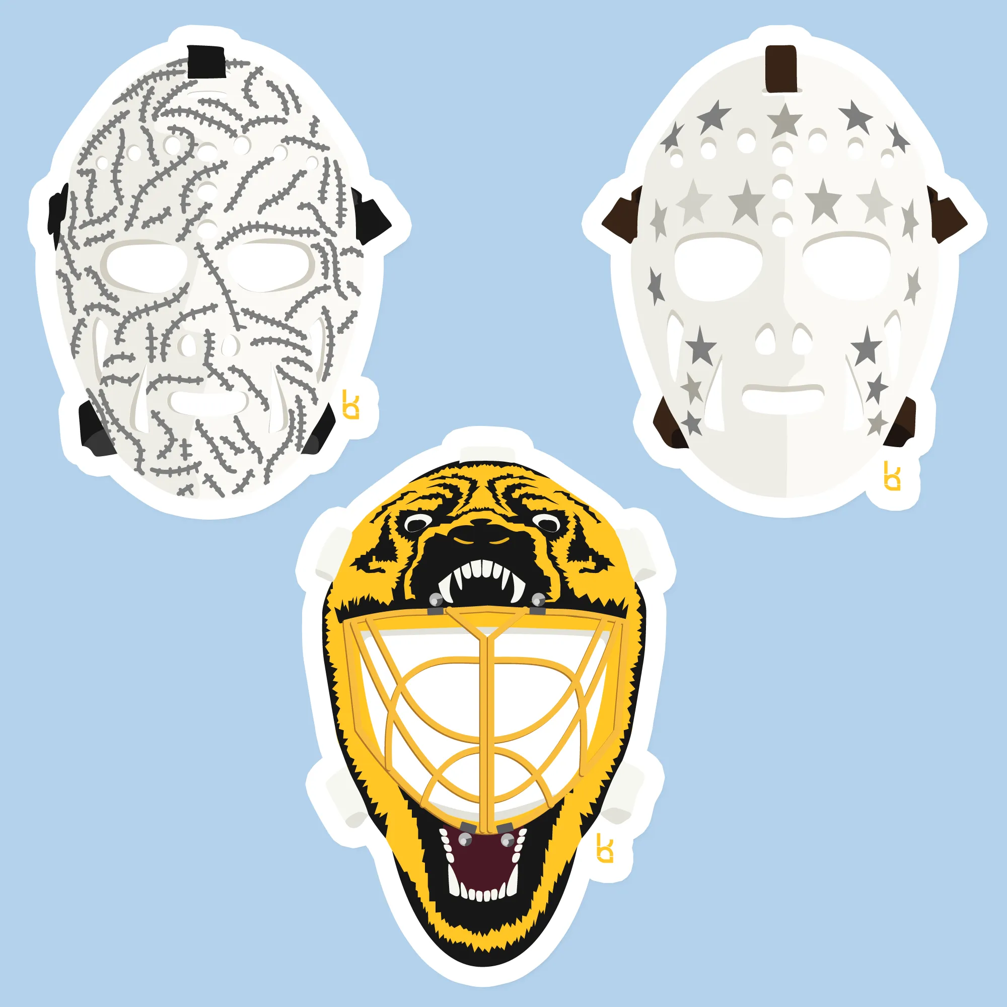 Boston Trio Stickers