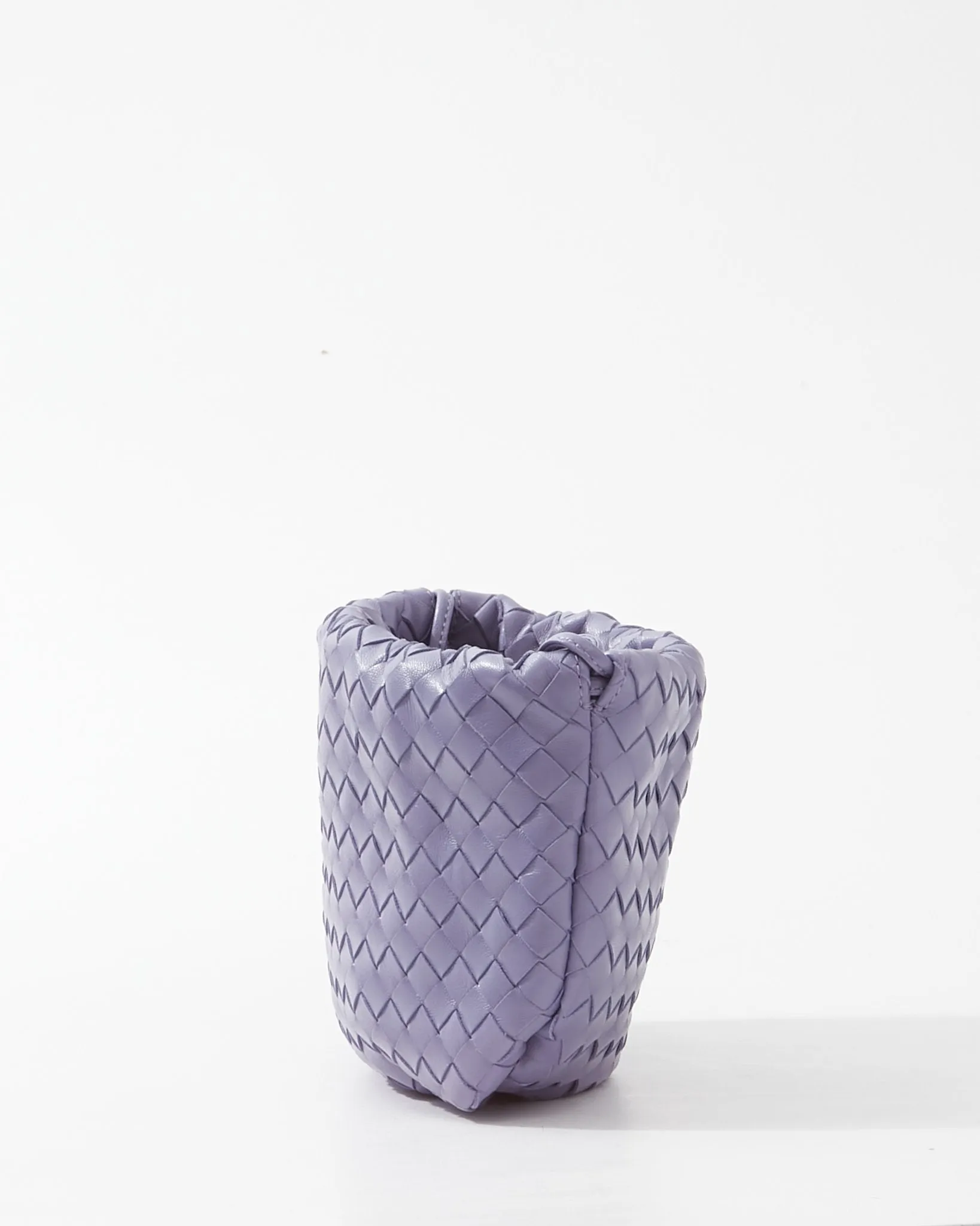 Bottega Veneta Lilac Intrecciato Leather Mini Bulb Bag