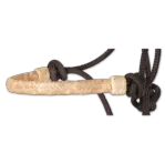 Braided Rawhide Rope Halter Blk