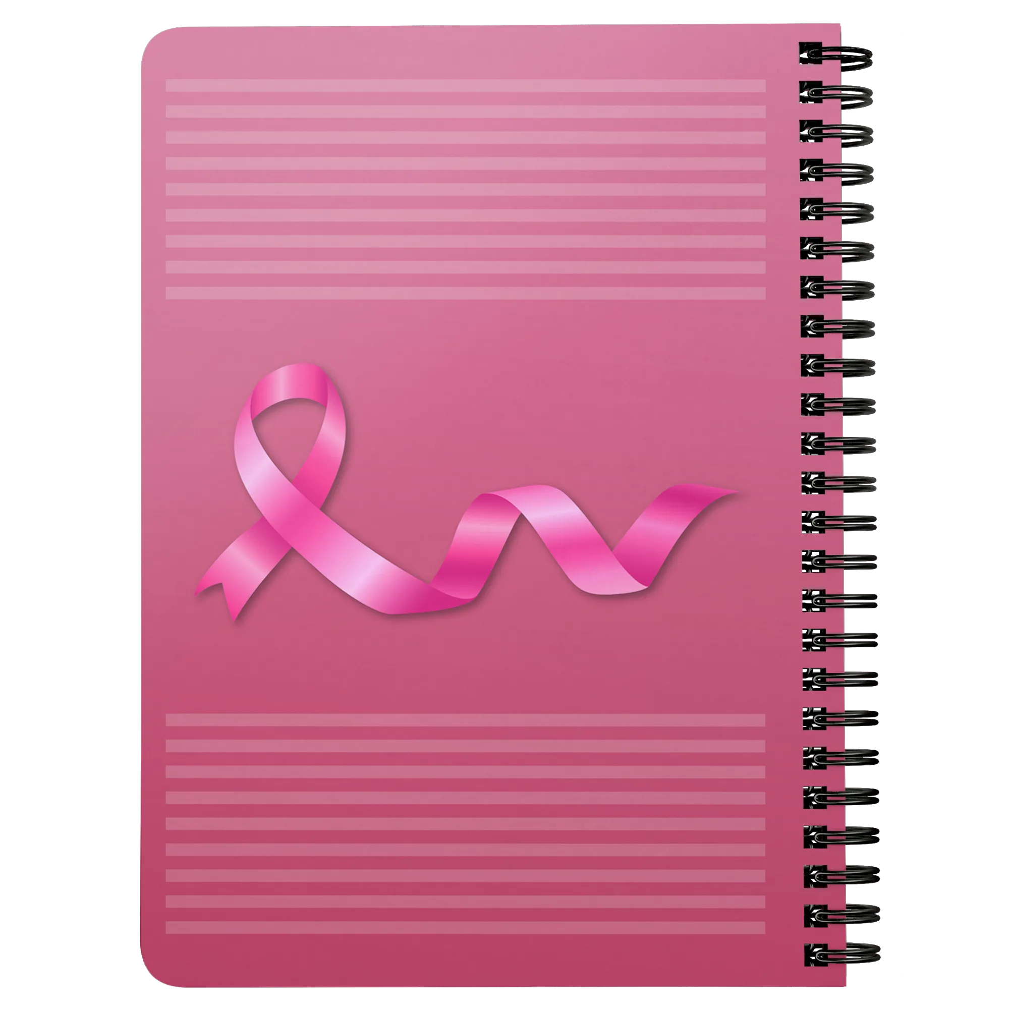 Breast Cancer Awareness Pink Ribbon Spiralbound Notebook Journal