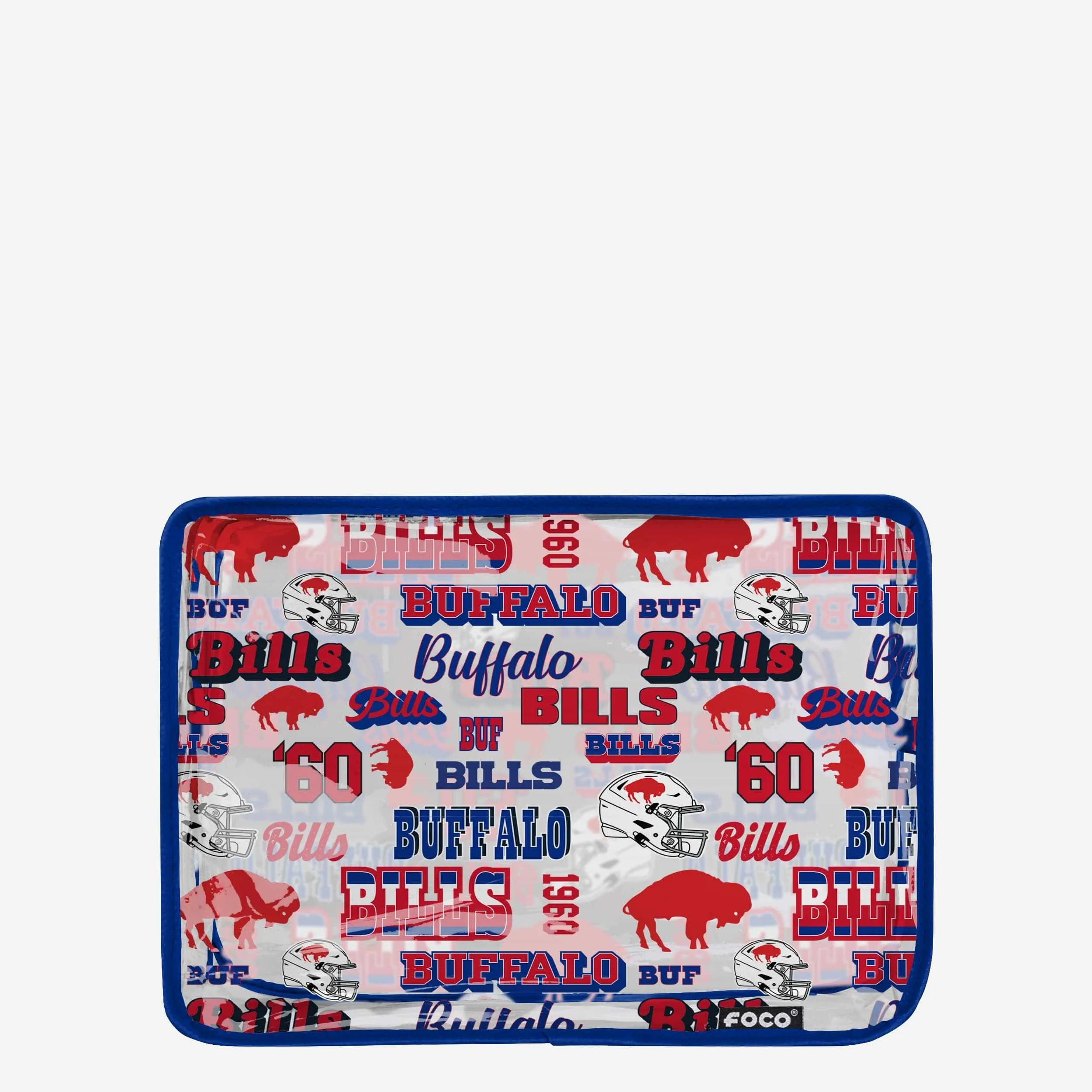 Buffalo Bills Repeat Retro Print Clear Cosmetic Bag
