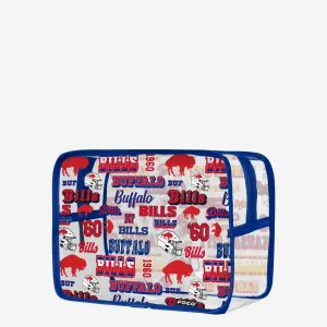 Buffalo Bills Repeat Retro Print Clear Cosmetic Bag