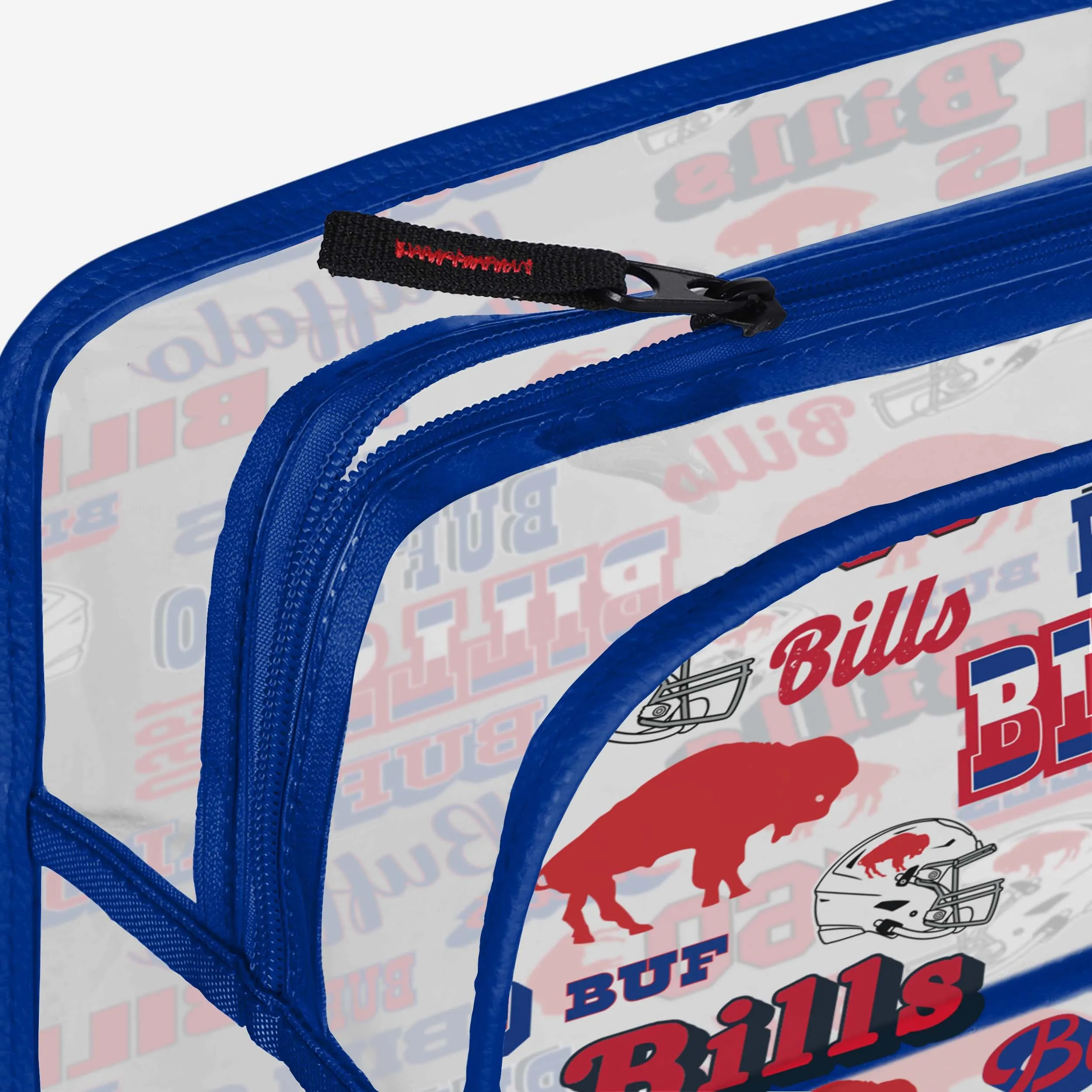 Buffalo Bills Repeat Retro Print Clear Cosmetic Bag