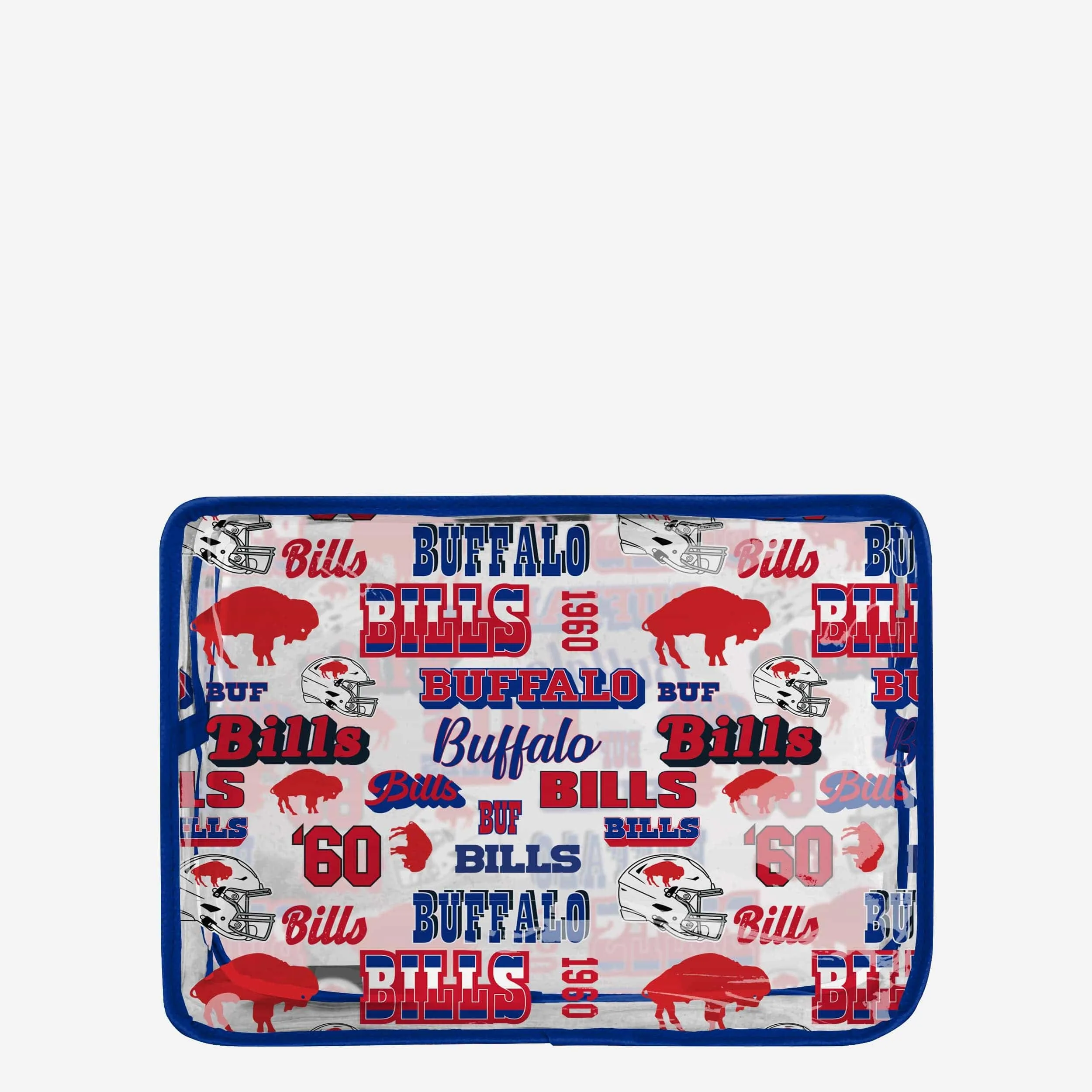 Buffalo Bills Repeat Retro Print Clear Cosmetic Bag