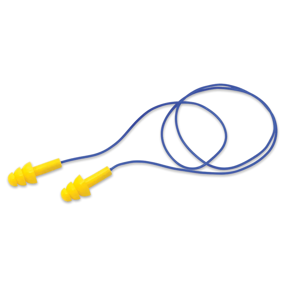 Bullhead Safety HP-S2 Corded, Reuasable Silicone Earplugs with Carry Case, NRR (Noise Reduction Rating) 23 Decibels