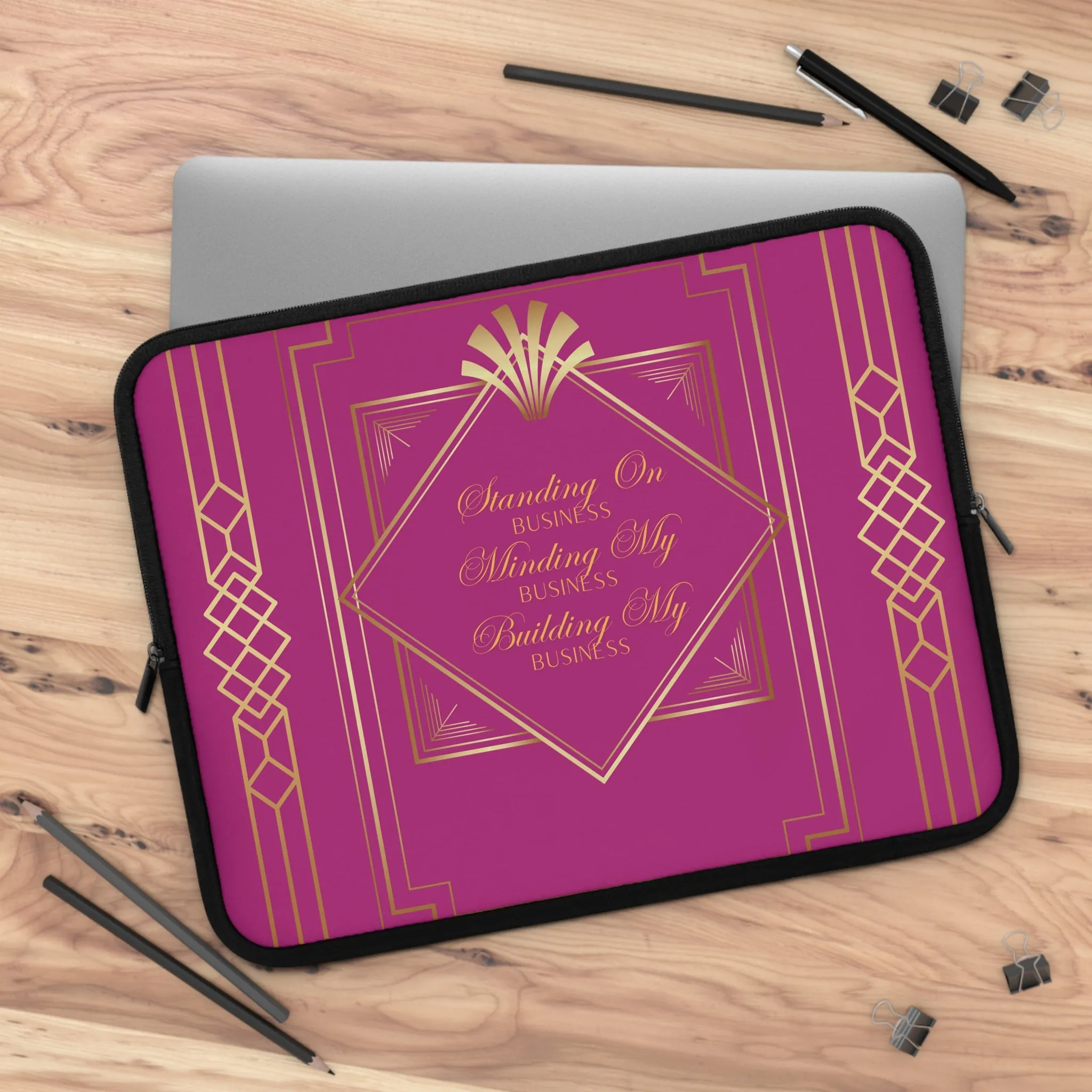 Business 2 (Pink) Laptop Sleeve