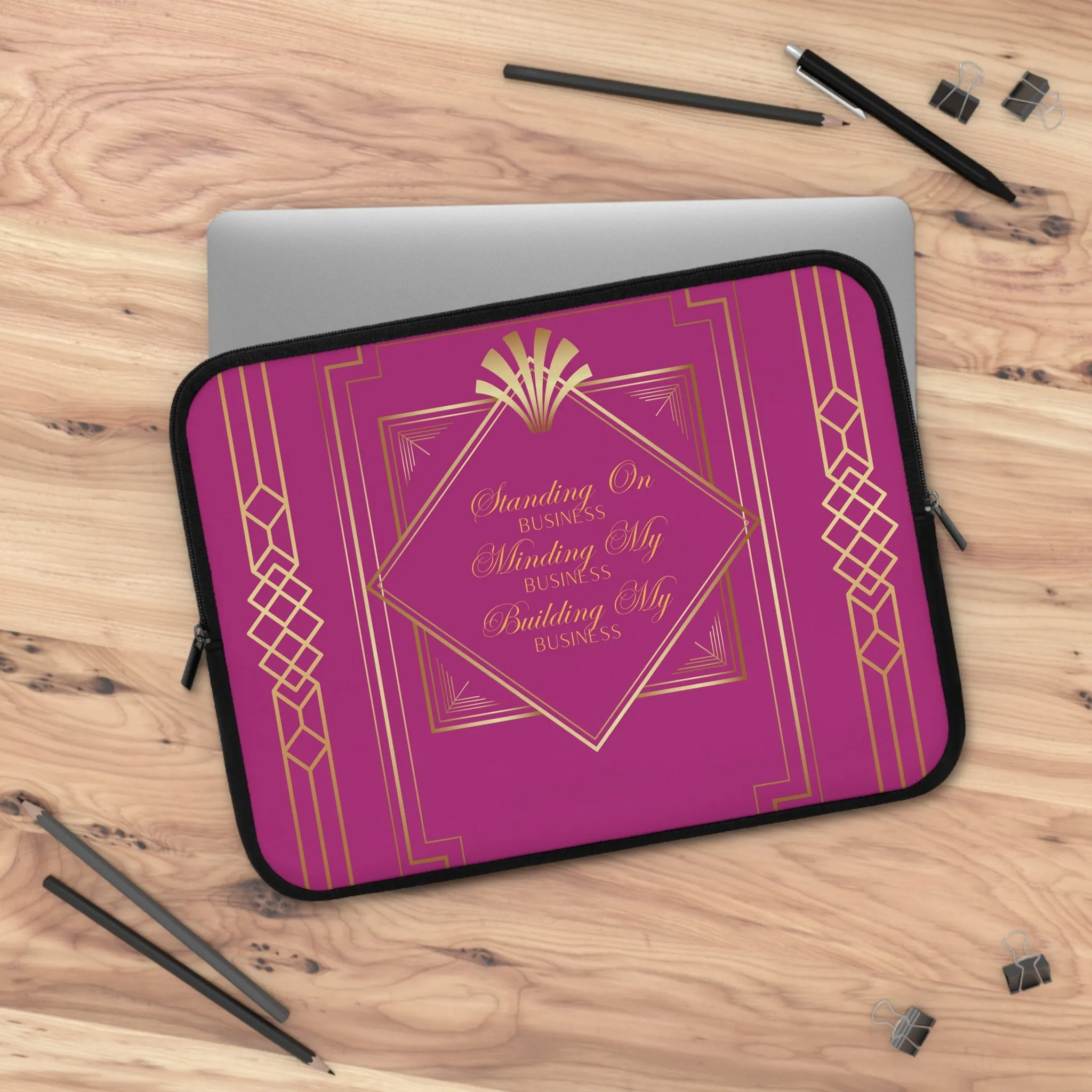 Business 2 (Pink) Laptop Sleeve