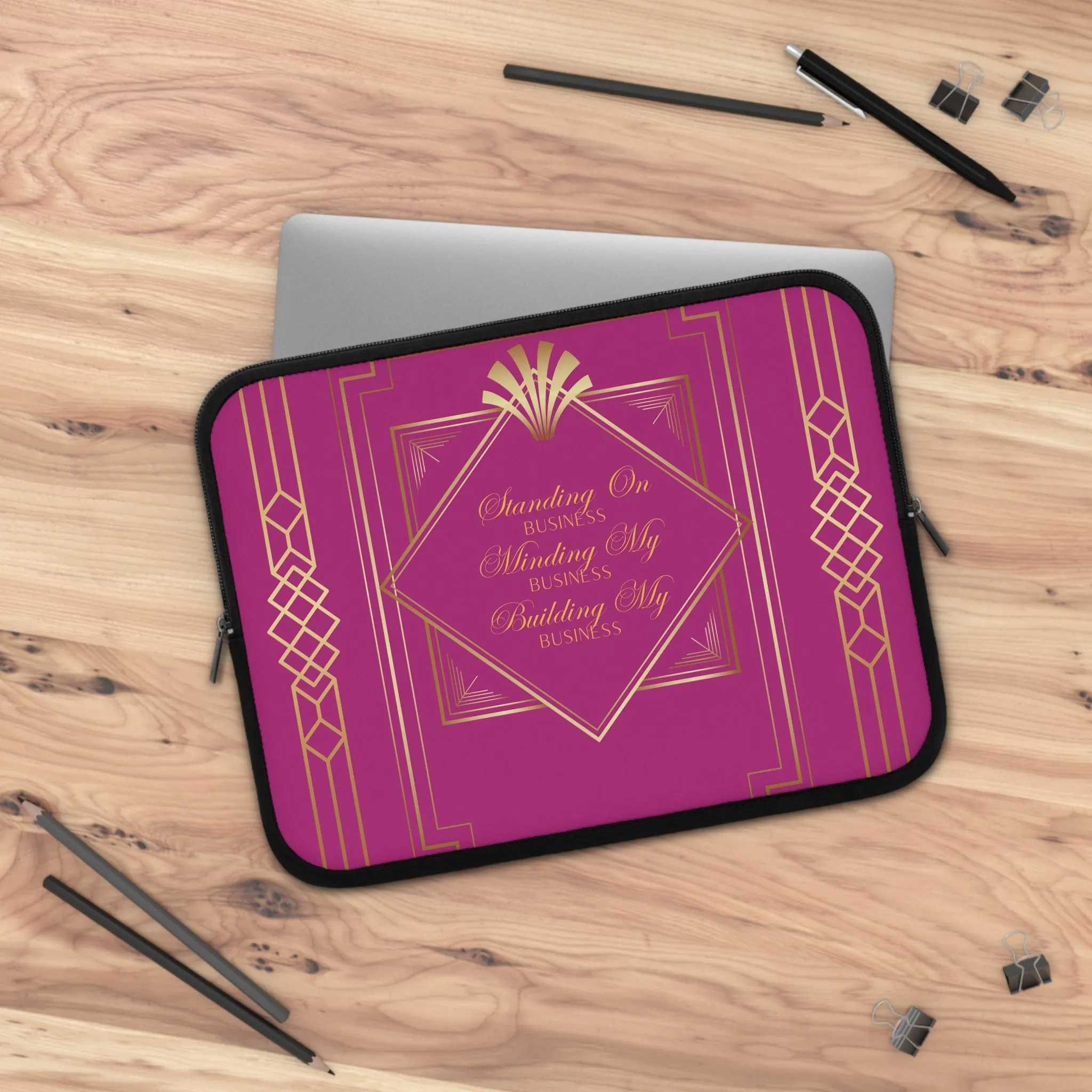 Business 2 (Pink) Laptop Sleeve