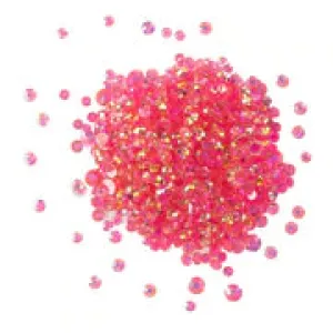 Buttons Galore & More - Shaker Embellishments - Crystalz Rhinestone Embellishments - Raspberry / CRZ103