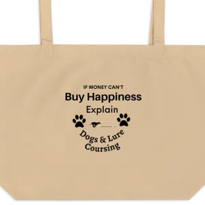 Buy Happiness w/ Dogs & Lure Coursing X-Large Tote/ Shopping Bags