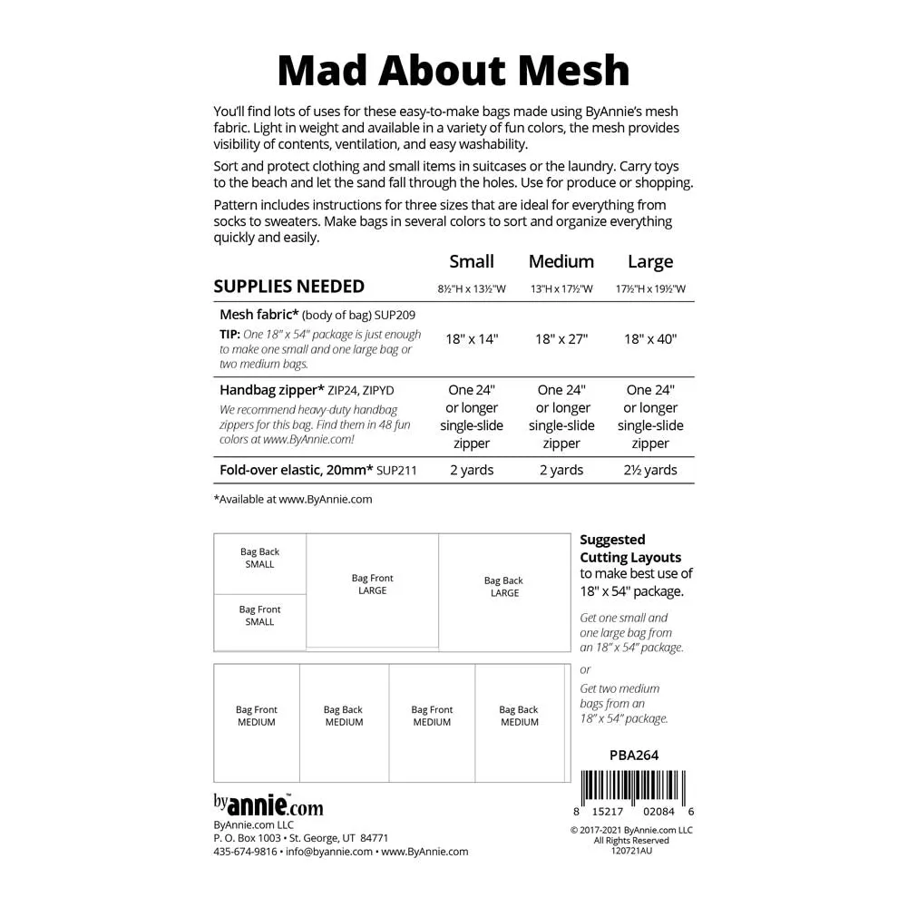 ByAnnie Mesh Mad About Mesh Pattern