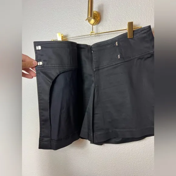 Cache Cotton Blend Short Faux Skort Size 4