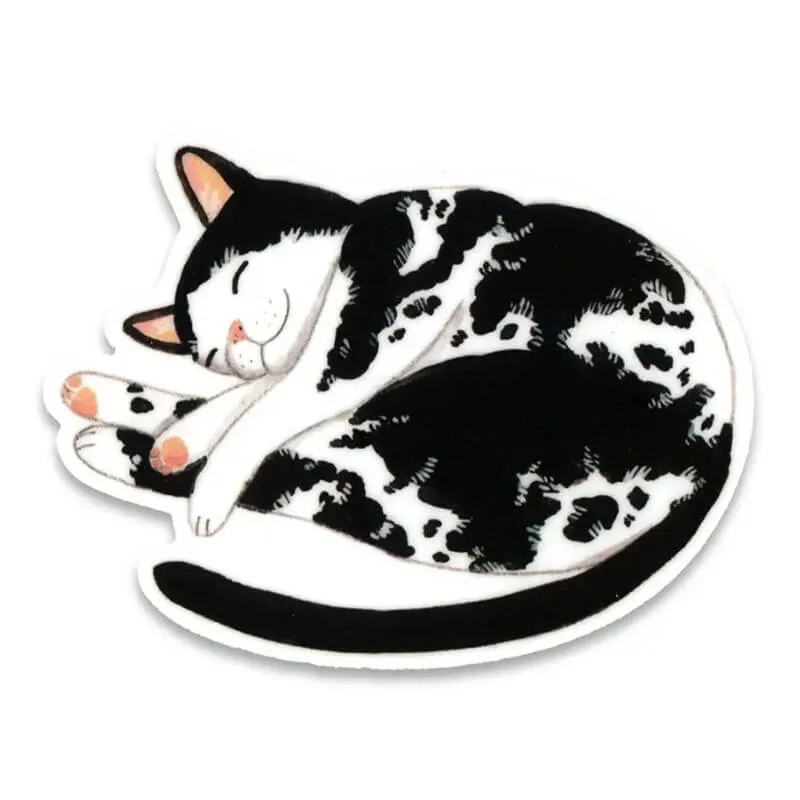 Cactus Club Cat Nap Sticker