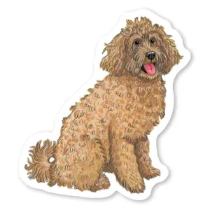 Cactus Club Goldendoodle Sticker
