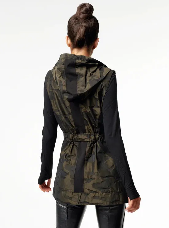 Camo Elongated Vest  by Blanc Noir