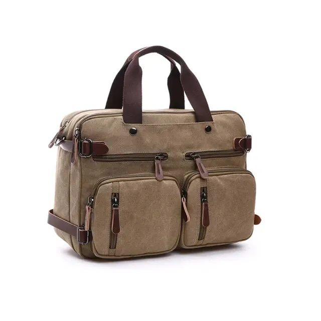 Canvas Two Use Multifunction Backpack Bag or Handbag