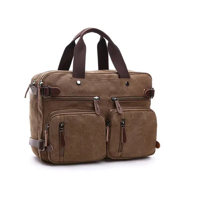 Canvas Two Use Multifunction Backpack Bag or Handbag