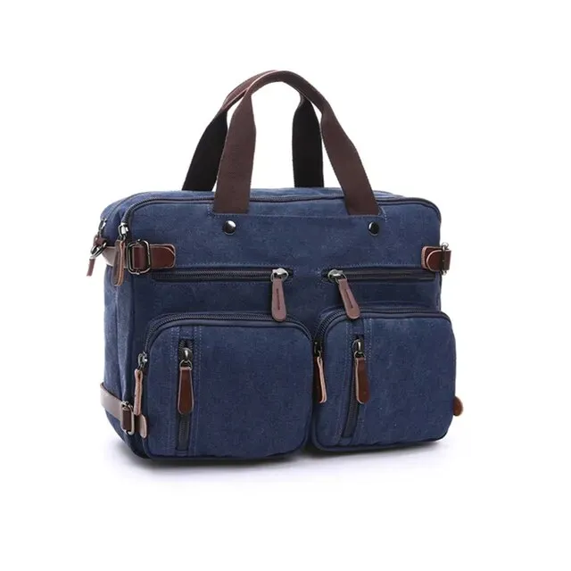 Canvas Two Use Multifunction Backpack Bag or Handbag