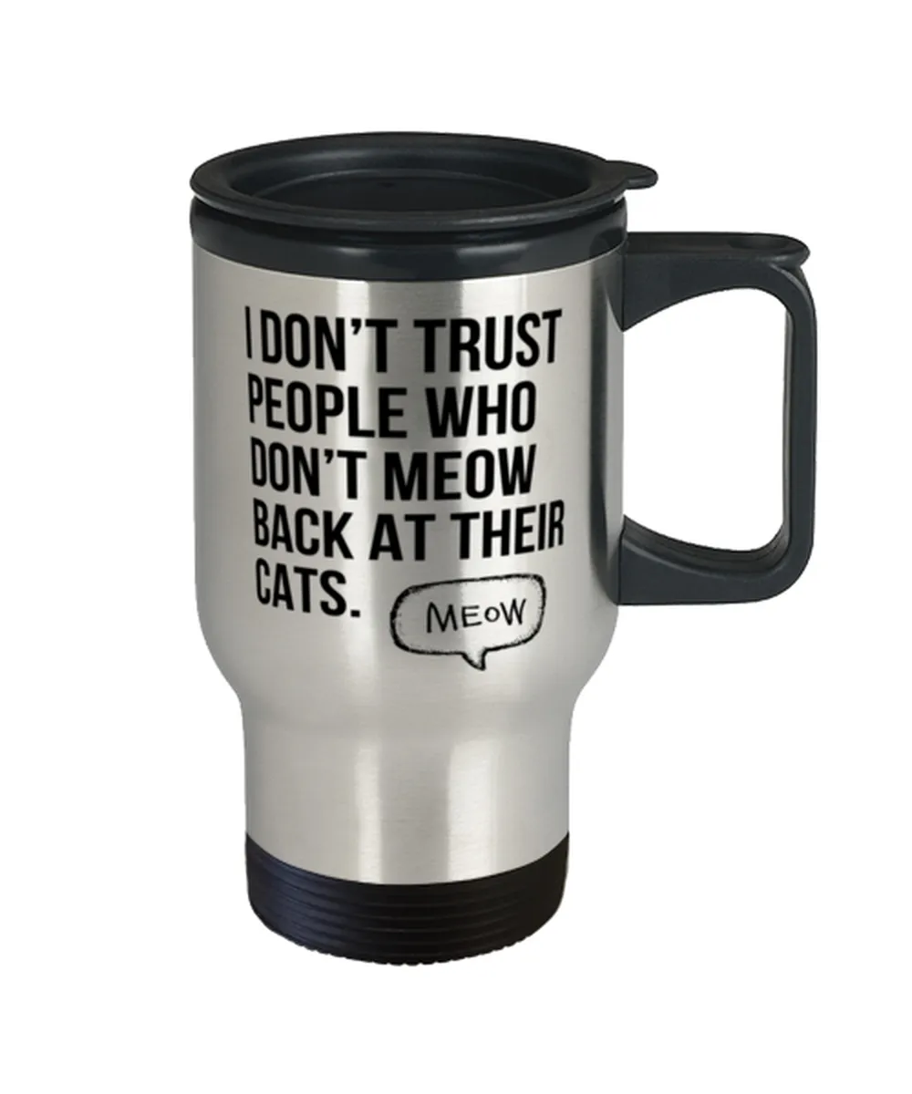 Cat People Travel Mug