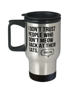 Cat People Travel Mug