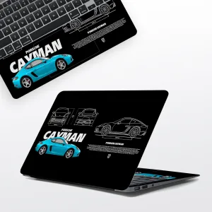 Cayman Blueprit Black Laptop Skin