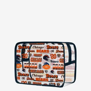 Chicago Bears Repeat Retro Print Clear Cosmetic Bag