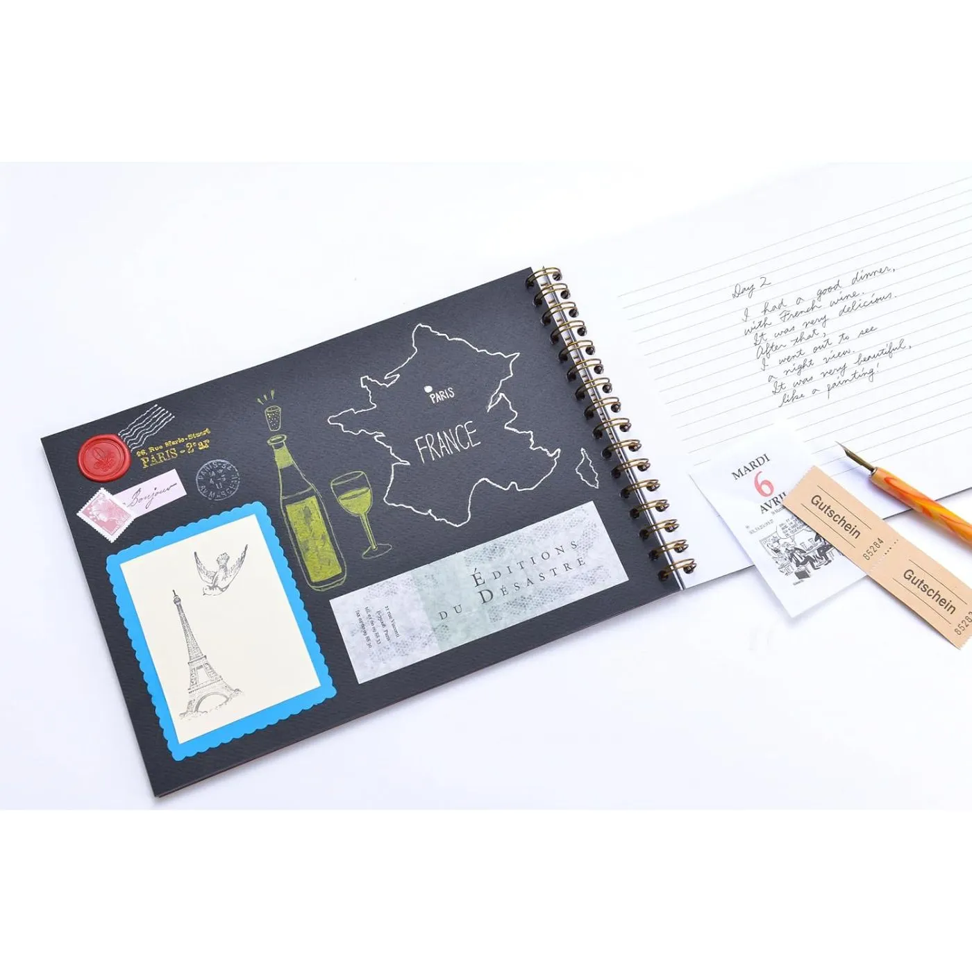 Clairefontaine Age Bag Travel Album Visual Diary A4 Grey