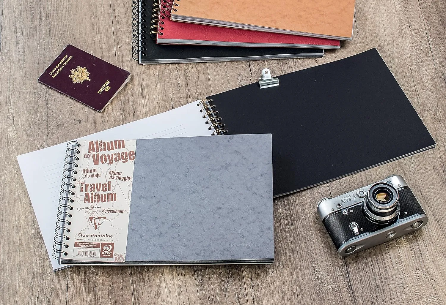 Clairefontaine Age Bag Travel Album Visual Diary A4 Red