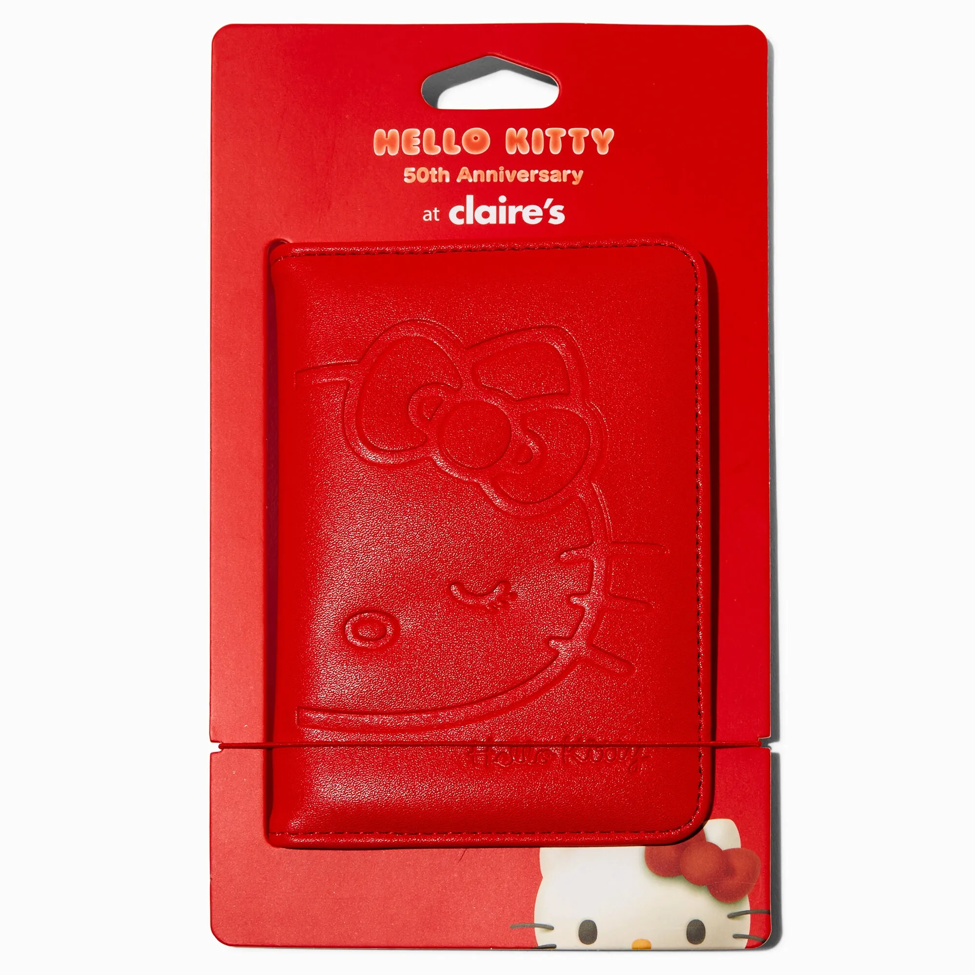 Claire's Club Sanrio Red Passport Holder