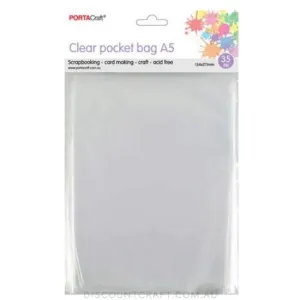 Clear Pocket Bag - A5 Size 35pk