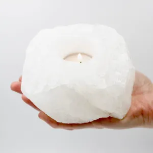 Clear Quartz Tealight Candleholder