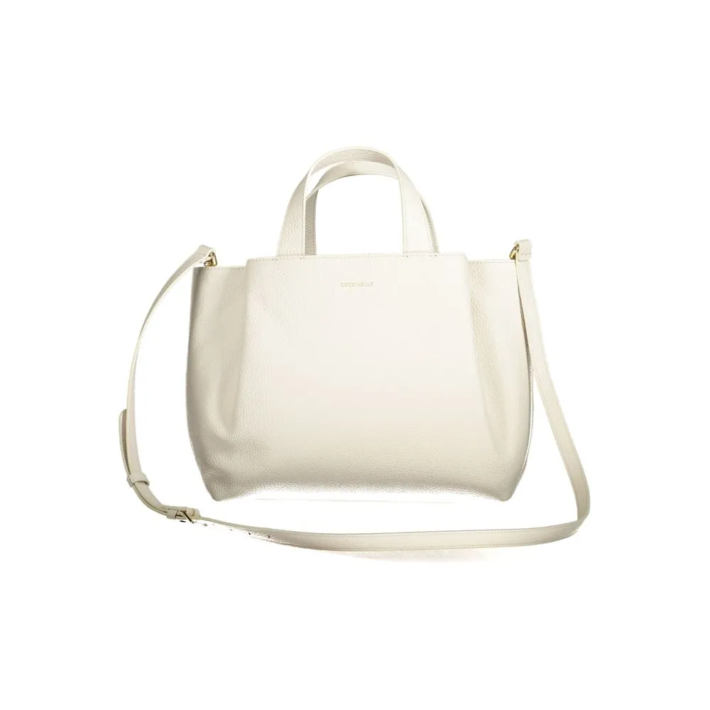 Coccinelle White Leather Handbag