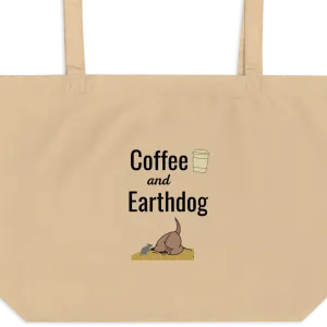 Coffee and Earthdog X-Large Tote/ Shopping Bags