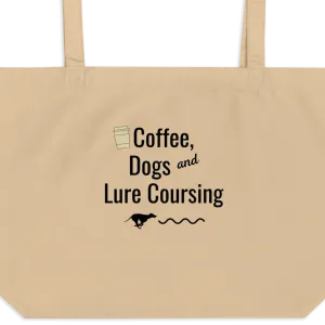 Coffee, Dogs & Lure Coursing X-Large Tote/ Shopping Bags
