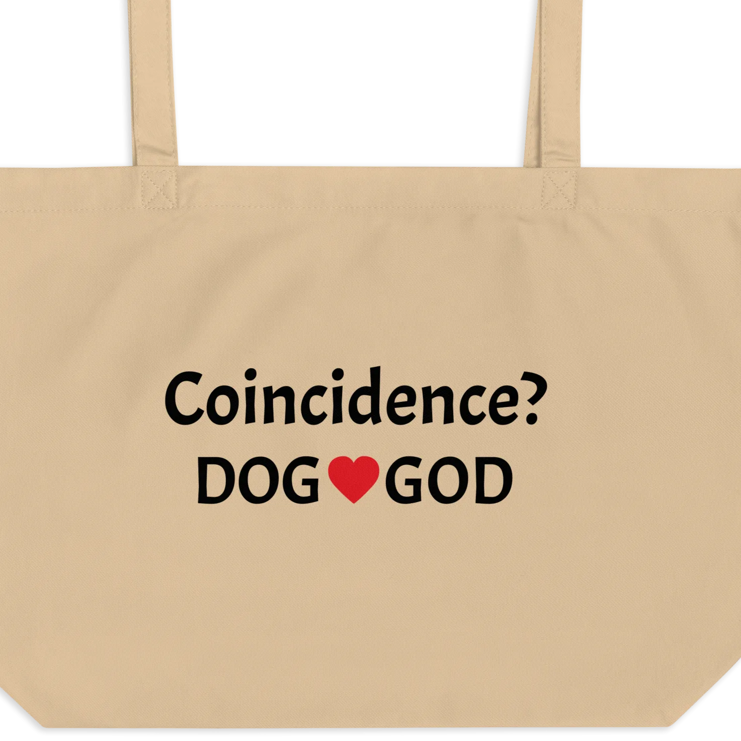 Coincidence Dog - God X-Large Tote/ Shopping Bags