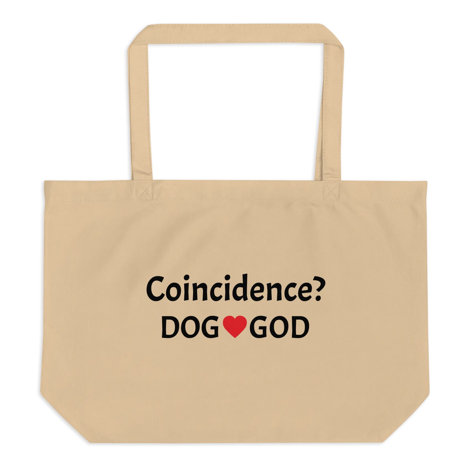 Coincidence Dog - God X-Large Tote/ Shopping Bags