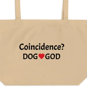 Coincidence Dog - God X-Large Tote/ Shopping Bags