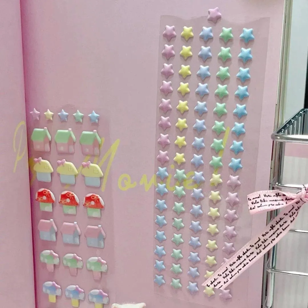 Colorful Star 3D DIY Decoration Stickers