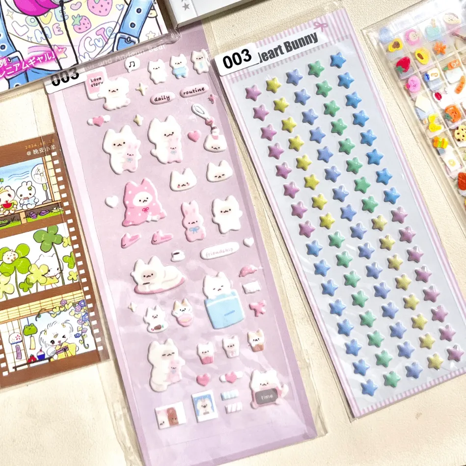 Colorful Star 3D DIY Decoration Stickers